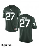 Men's Michigan State Spartans NCAA #27 Khari Willis Green Authentic Nike Big & Tall Stitched College Football Jersey FK32Y26AT
